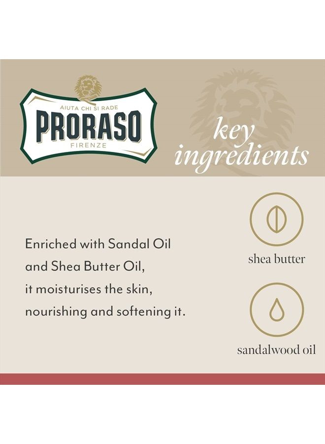 proraso After Shave Lotion, Moisturizing and Nourishing for Coarse Beards with Sandalwood Oil and Shea Butter, 3.4 Fl Oz - Image 4