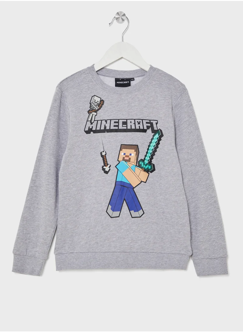 MINECRAFT Minecraft Boys Printed Sweatshirt