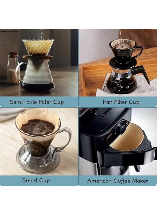 HOOKOR 200 Count V60 Coffee Filter, Disposable Coffee Filters Paper Fit for Drip Coffee Dripper (Natural#2) - Image 5