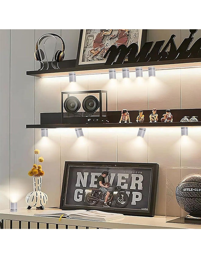 12 Pcs LED Mini Lights,Warm White Small LED Light, Mini LED Lights for Crafts,Small Spotlight Battery Operated LED Lights,Suitable for Decorating Dollhouses,Jewelry Showcase Display, Closet, DIY Hand Craft, Dollhouse Lights, Paper Lantern - Image 3