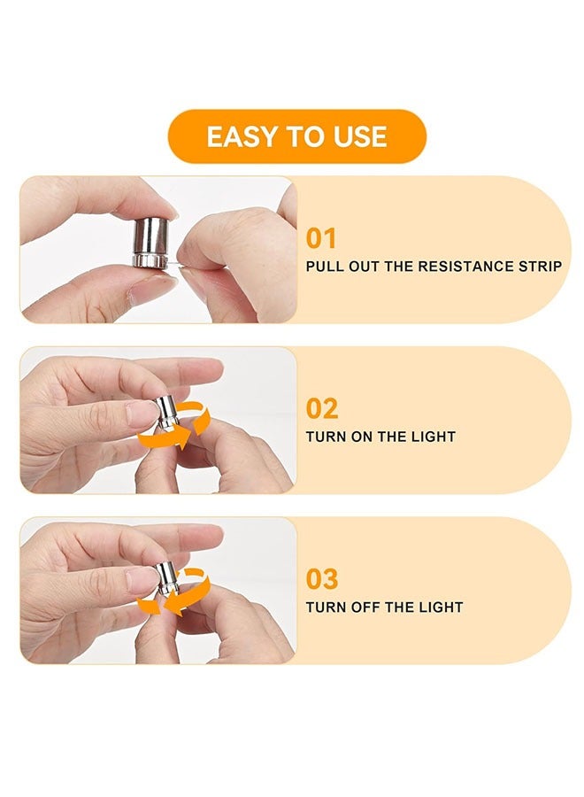 12 Pcs LED Mini Lights,Warm White Small LED Light, Mini LED Lights for Crafts,Small Spotlight Battery Operated LED Lights,Suitable for Decorating Dollhouses,Jewelry Showcase Display, Closet, DIY Hand Craft, Dollhouse Lights, Paper Lantern - Image 4