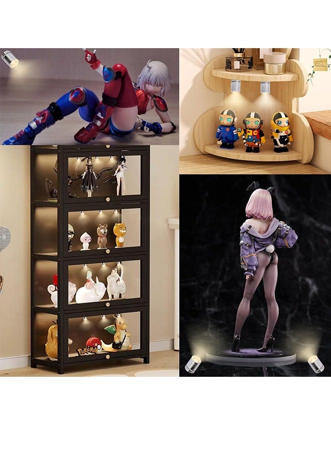 12 Pcs LED Mini Lights,Warm White Small LED Light, Mini LED Lights for Crafts,Small Spotlight Battery Operated LED Lights,Suitable for Decorating Dollhouses,Jewelry Showcase Display, Closet, DIY Hand Craft, Dollhouse Lights, Paper Lantern - Image 5