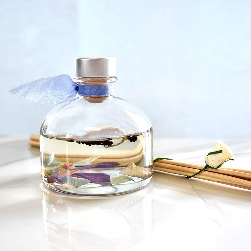 LOVSPA Reed Diffuser Set, Calm Spanish Blue Lavender Scented Oil Diffuser with Sticks, Home Fragrance Accessories for Bathroom Shelf Decor, Aroma Diffusers for Home or Office Desk, USA Made - Image 2