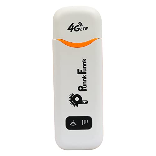 PunnkFunnk 4G LTE WiFi USB Dongle Stick with All SIM Network Support | 4G Data Card with up to 150Mbps Data Speed, Fast 4G Dongle, SIM Adapter Included, tri_Band (White) - Image 1
