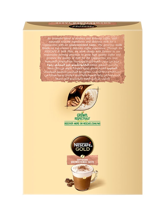 Nescafe Cappuccino Unsweetened Taste Coffee Mix 14.2grams Pack of 10 - Image 2