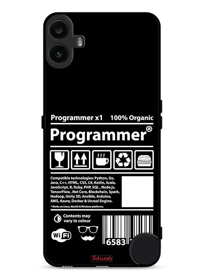 Tolwak Nothing CMF Phone 1 Protective Case Cover Programmer Sticker - Image 1