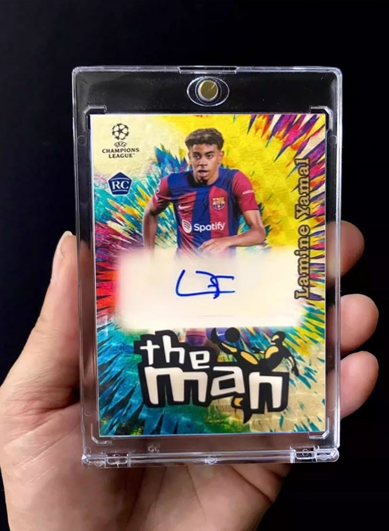 Topps Yamal Signature Football Card Autographed Trading Card Refractor Rookie Collector’s Edition Sports Memorabilia for Fans and Collectors - Image 2