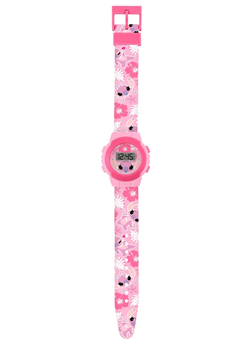 Disney Disney Lilo & Stitch Pink Printed Digital Watch - LAS4141ARG