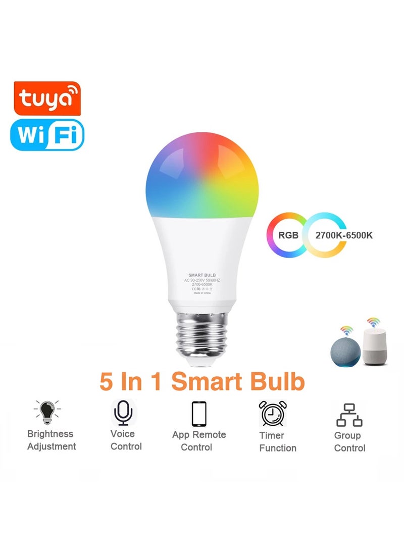 Tuya Smart WiFi LED Bulb Screw Base - Image 2