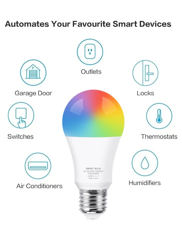 Tuya Smart WiFi LED Bulb Screw Base - Image 3
