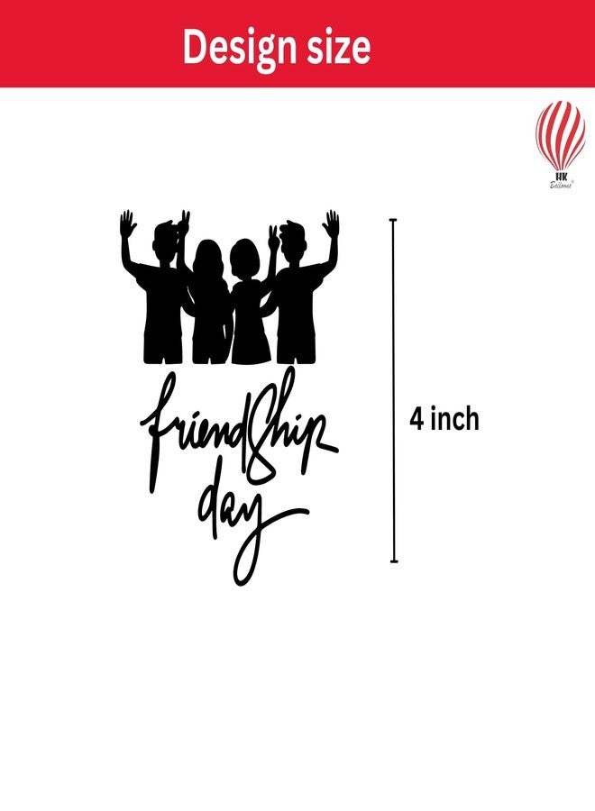 HK balloons 50Pcs Happy Friendship Day Decoration Item Printed Multicolor Balloons Celebrations To Party Favors Friendship Themed Gifts for Women Buddies Besties Sisters Female Girl Boys Rubber - Image 4