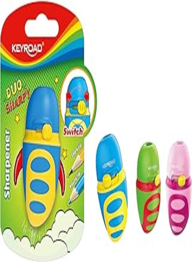 Keyroad 1-hole sharp tip, with switch button,1pc/blister card kr971605-(1 piece) multicolor