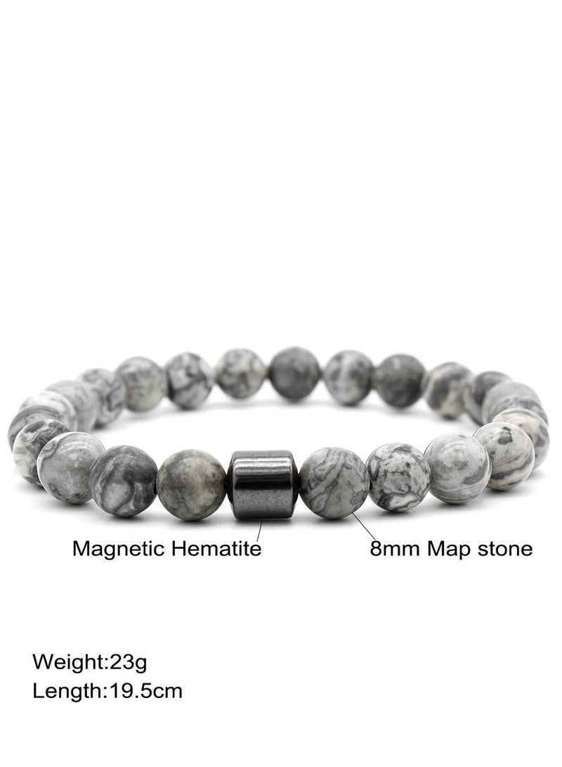 3 Pack Tiger Eye Stone Bracelets 8MM Natural Stones Beads Bracelets for Men Women Girls Jewelry  - Image 4