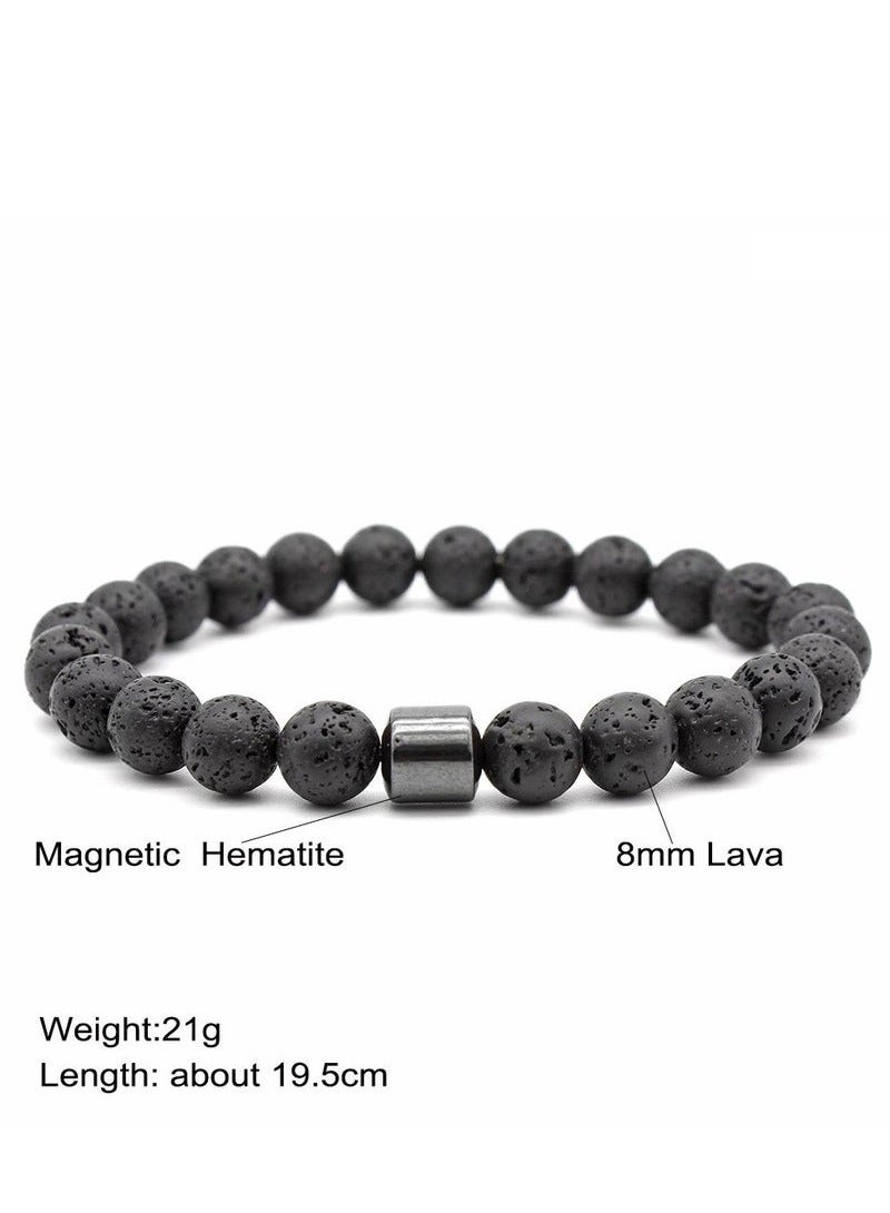 3 Pack Tiger Eye Stone Bracelets 8MM Natural Stones Beads Bracelets for Men Women Girls Jewelry  - Image 2