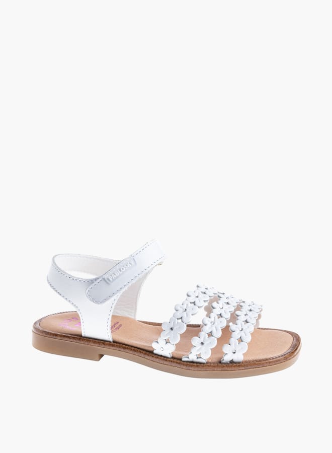 Pablosky Girls Strap Sandals With Hook And Loop Closure  - Image 2