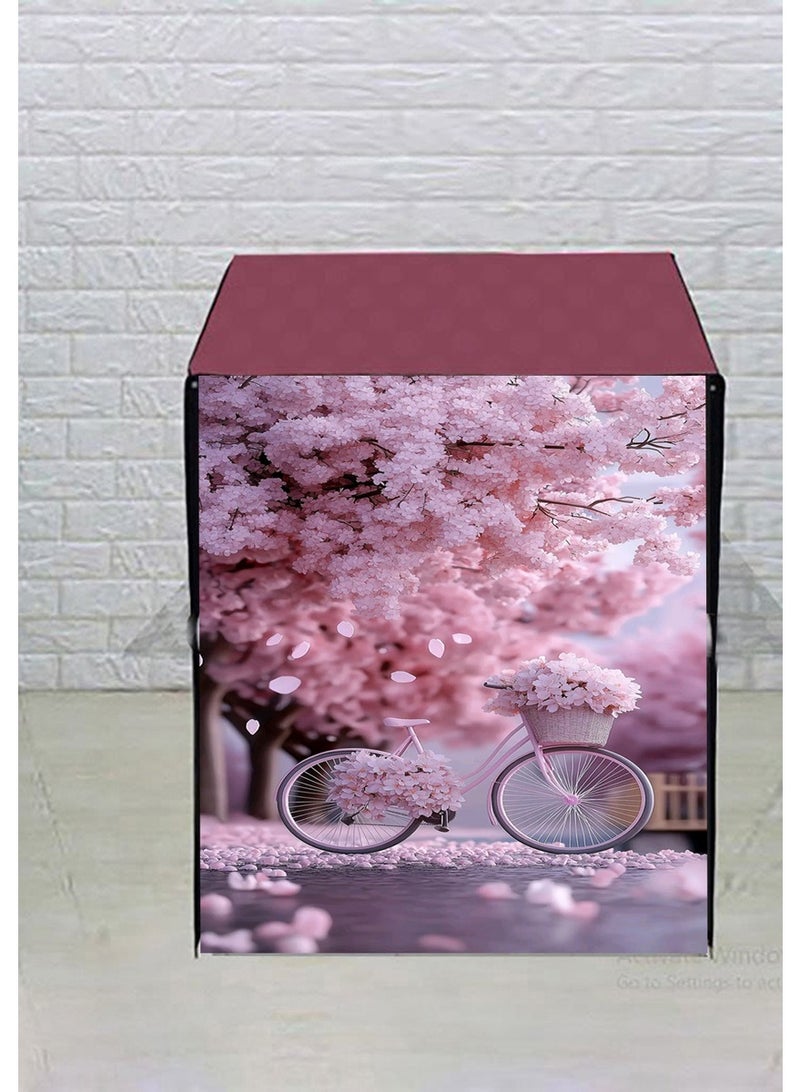 غطاء غساله اتوماتيك جلة ورد - Image 1