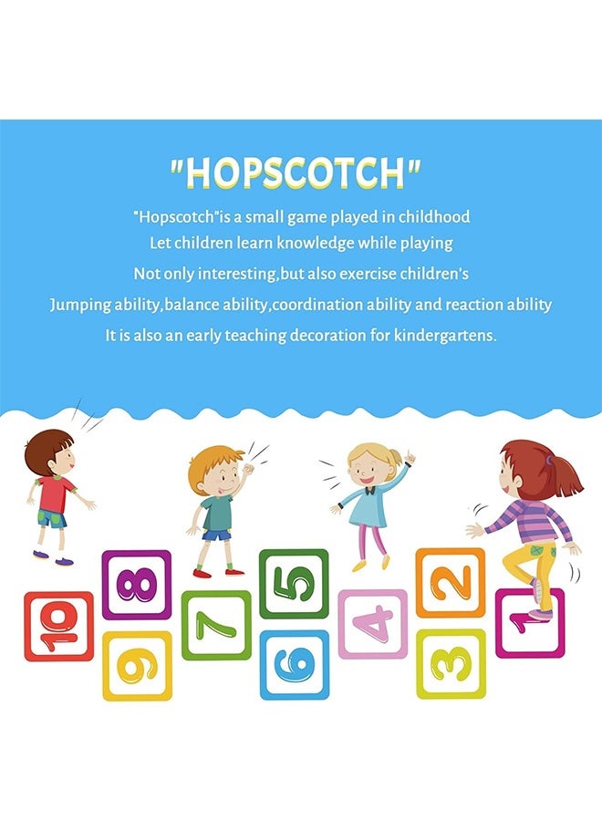 JCB CHIC ملصق أرضي شبكي للأرقام ， ملصق أرضي لألعاب ألغاز ملصقات الأطفال ملصق أرضي للأرقام لغرفة الصف وغرفة النوم وغرفة المعيشة والممر الأرضي للحضانة （20 سم） - Image 4