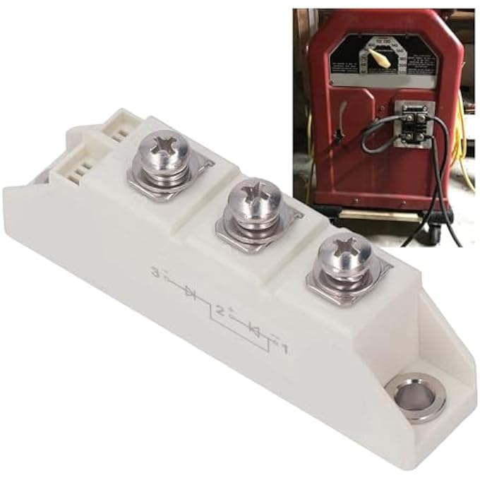 EMUKOEP 1600V 100A Power Bridge Rectifier Module, 3 Terminals Diode Bridge Rectifier for Power Supply, AC Switch - Image 2