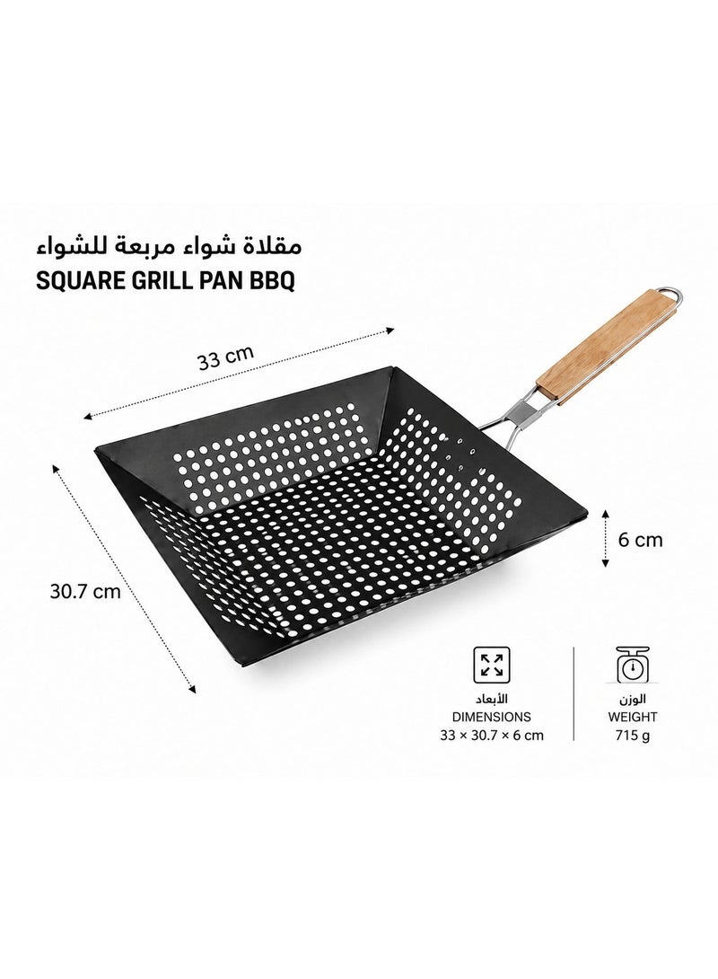 Lamart GRILL PAN WITH A FOLDING HANDLE - SQUARE - Image 3