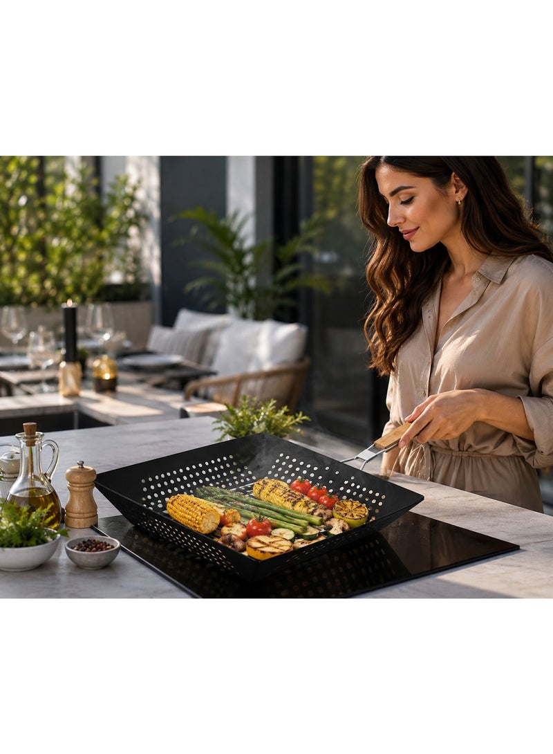 Lamart GRILL PAN WITH A FOLDING HANDLE - SQUARE - Image 4