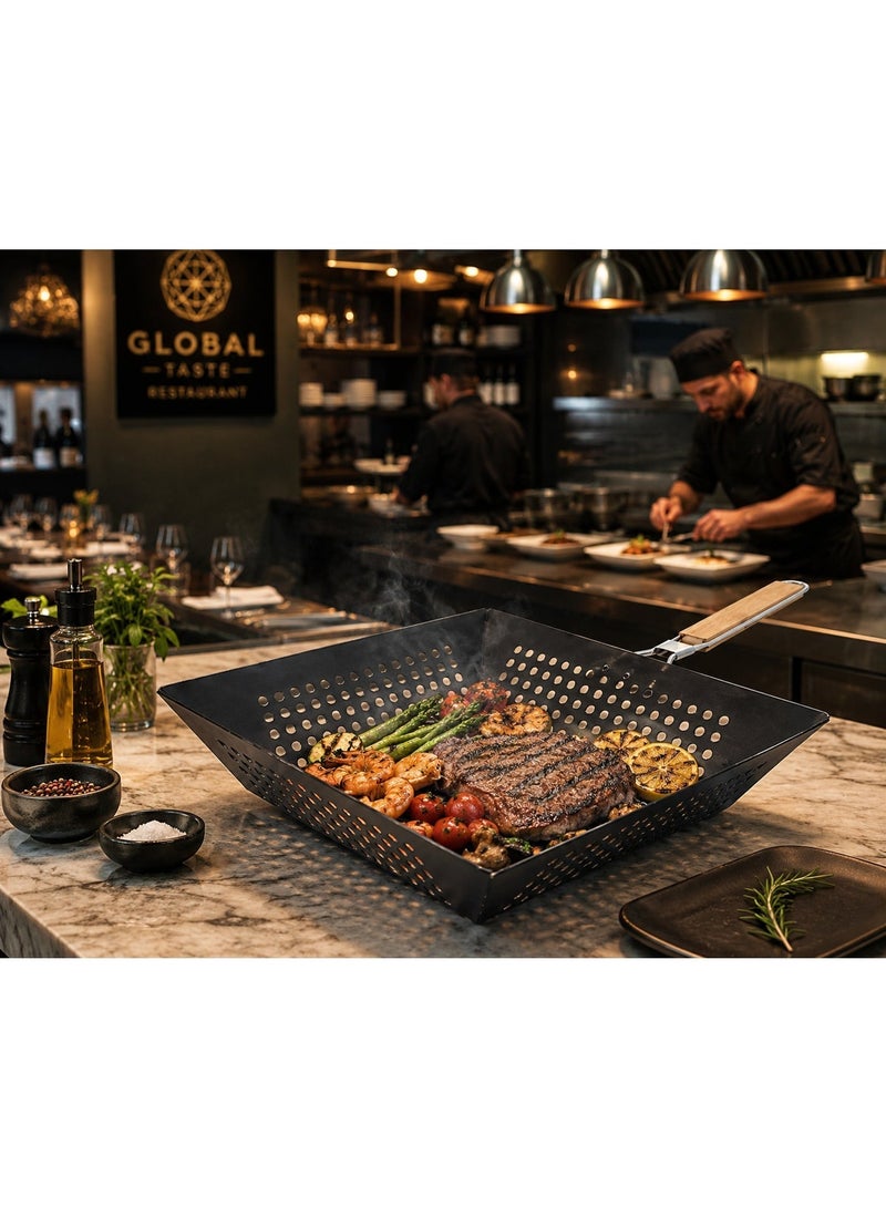 Lamart GRILL PAN WITH A FOLDING HANDLE - SQUARE - Image 5