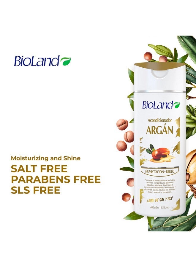 Bioland BioLand Argan Conditioner - Nourishing & Revitalizing Conditioner for Treated & Dry Hair - 13.53 fl oz (400mL)  - Image 3