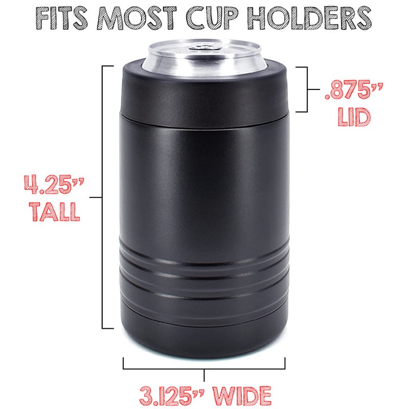 Clear Water Home Goo 4-in-1 Stainless Steel 12 oz Double Wall Vacuum Insulated Can or Bottle Cooler Keeps Beverage Cold for Hours - Also Fits 16 oz Cans - Powder Coated Black - Clear Water Home Goods - Image 5