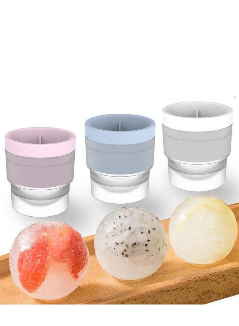 Cool Baby COOLBABY Ice Puck Machine Silicone Round Ice Puck Mold Fruit And Beverage Round Ice Puck Machine Mold 3 Pieces - Image 1