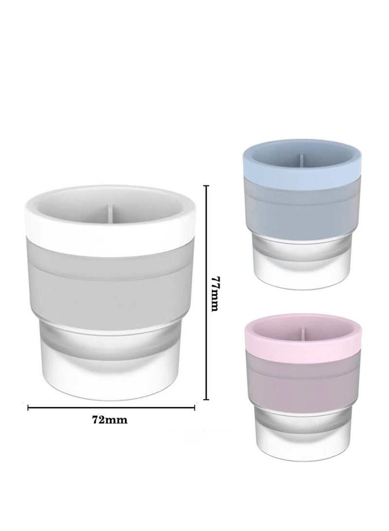 Cool Baby COOLBABY Ice Puck Machine Silicone Round Ice Puck Mold Fruit And Beverage Round Ice Puck Machine Mold 3 Pieces - Image 2