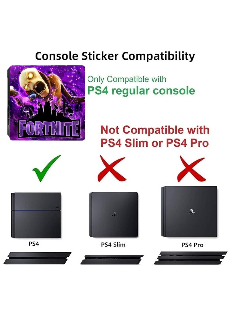 Generic 3-Piece Fortnite Printed Gaming Console And Controller Vinyl Skins Sticker Set For PlayStation 4/PS4  - Image 3