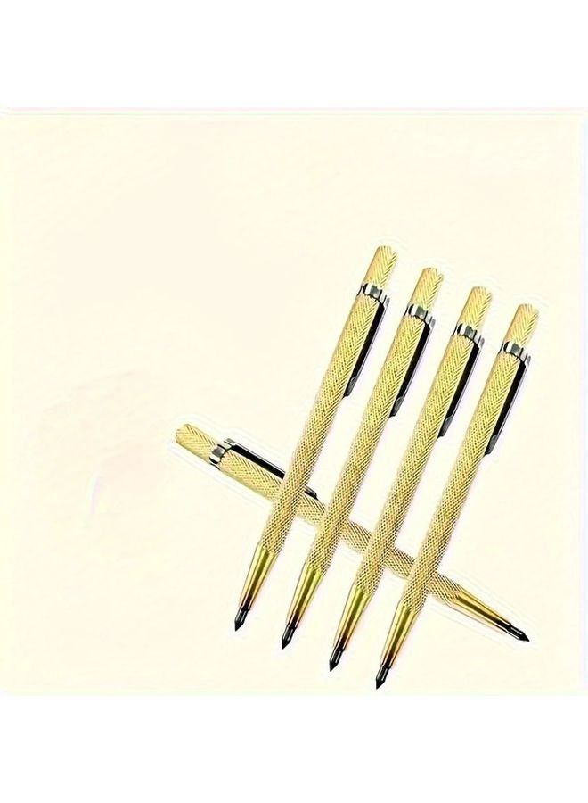 5pcs Tungsten Steel Alloy Marking Pens With Pocket Clip For Ceramic Glass Metal - Image 1
