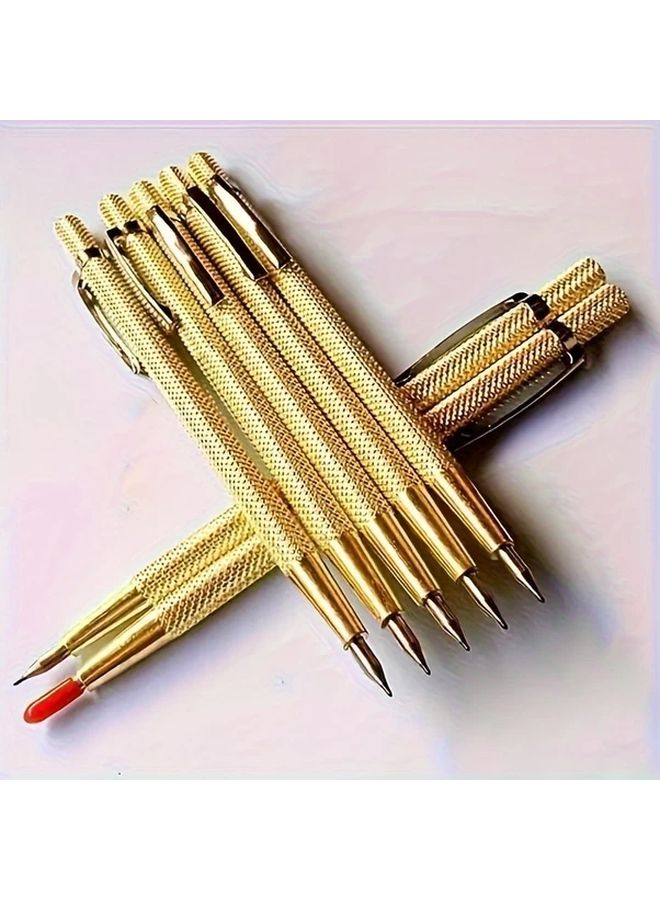 5pcs Tungsten Steel Alloy Marking Pens With Pocket Clip For Ceramic Glass Metal - Image 2