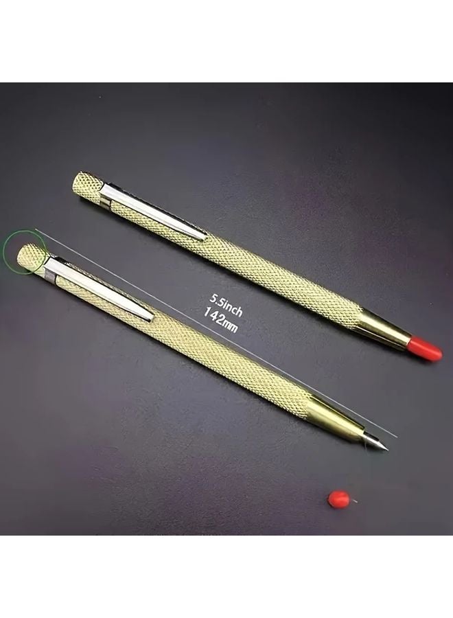 5pcs Tungsten Steel Alloy Marking Pens With Pocket Clip For Ceramic Glass Metal - Image 3