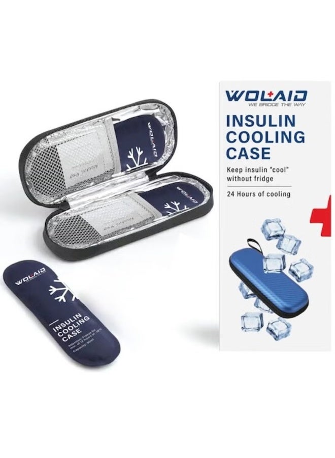 WOLAID Insulin Cooling Case – Portable Travel Cooler for Insulin Storage, 24 Hours Cooling