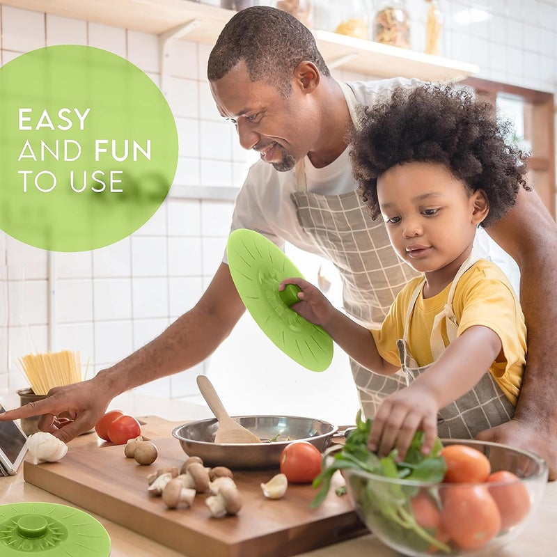 Food-Grade Silicone Fresh-Keeping Lids – Five-Piece Universal Bowl Set - Image 5