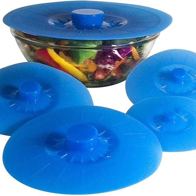 Food-Grade Silicone Fresh-Keeping Lids – Five-Piece Universal Bowl Set - Image 1