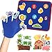 CHEFAN Felt Board for Toddlers Finger Puppets Includes Itsy Bitsy Spider 5 Little Ducks More Flannel Board for Preschool Learning Activities Interactive Storytelling Set with Gloves 4 Sets - Image 2