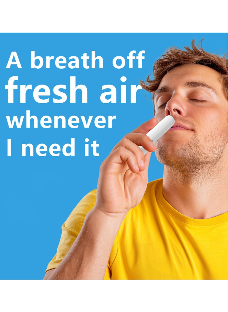 START FEELING 1pc On-the-Go Portable Aromatherapy Nasal Inhaler Personal Diffuser Sniffer Stick With Essential Oils Refreshing Menthol for Stress Anxiety Relief Soothes Comforts Boosts Focus  - Image 5
