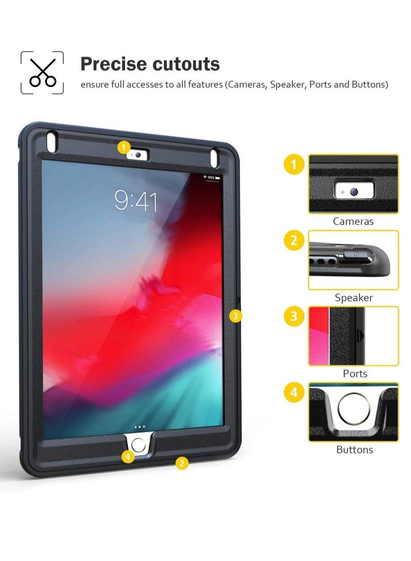 Raxoom Rugged Case for Apple iPad 9.7 inch A1822 A1823 2017 iPad, Shockproof, Impact Resistant Cover, iPad Rugged Case with kickstand, Full Body Protective Cover for kids  - Image 3