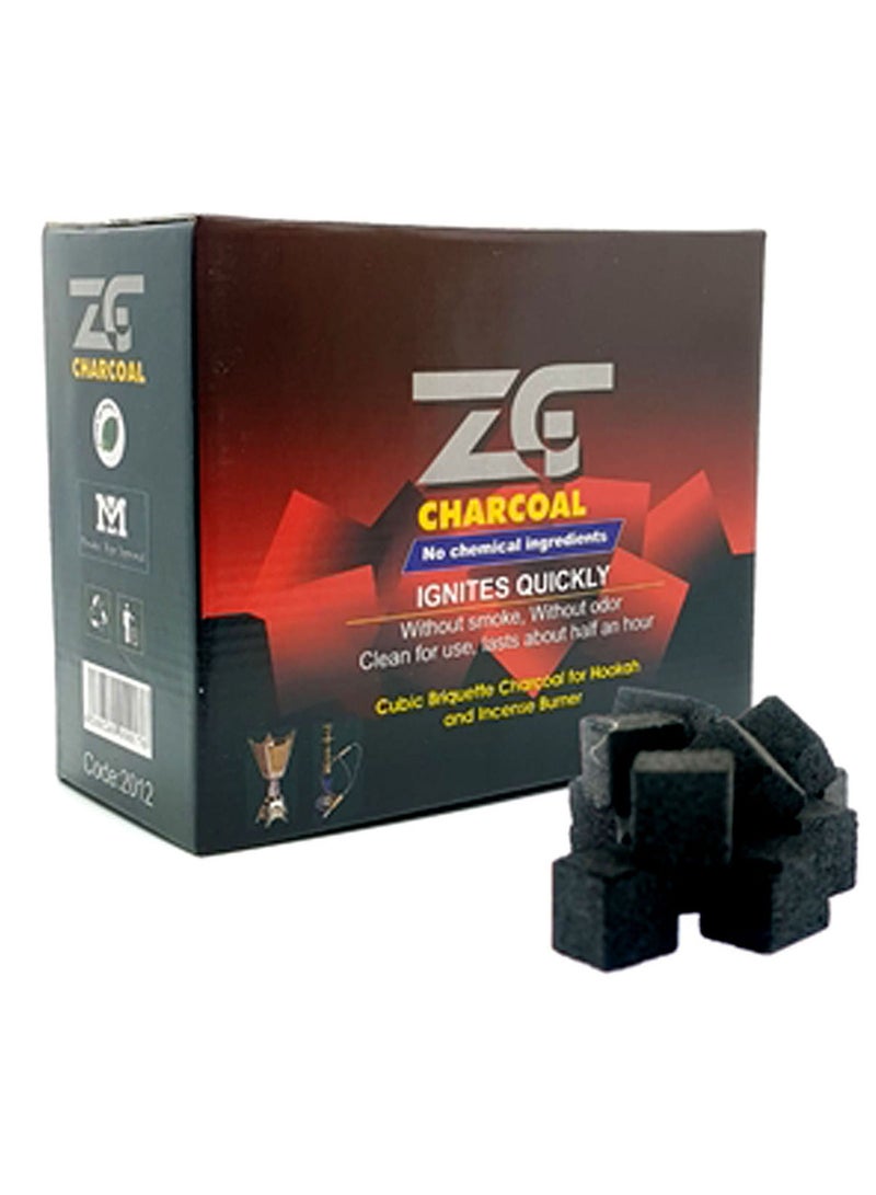 Charcoal ZG Charcoal-Bakhoor Charcoal 1 KG Cubes | Quick Iqnite Charcoal and Long Lasting Charcoal for Bakhoor and Incense. - Image 2