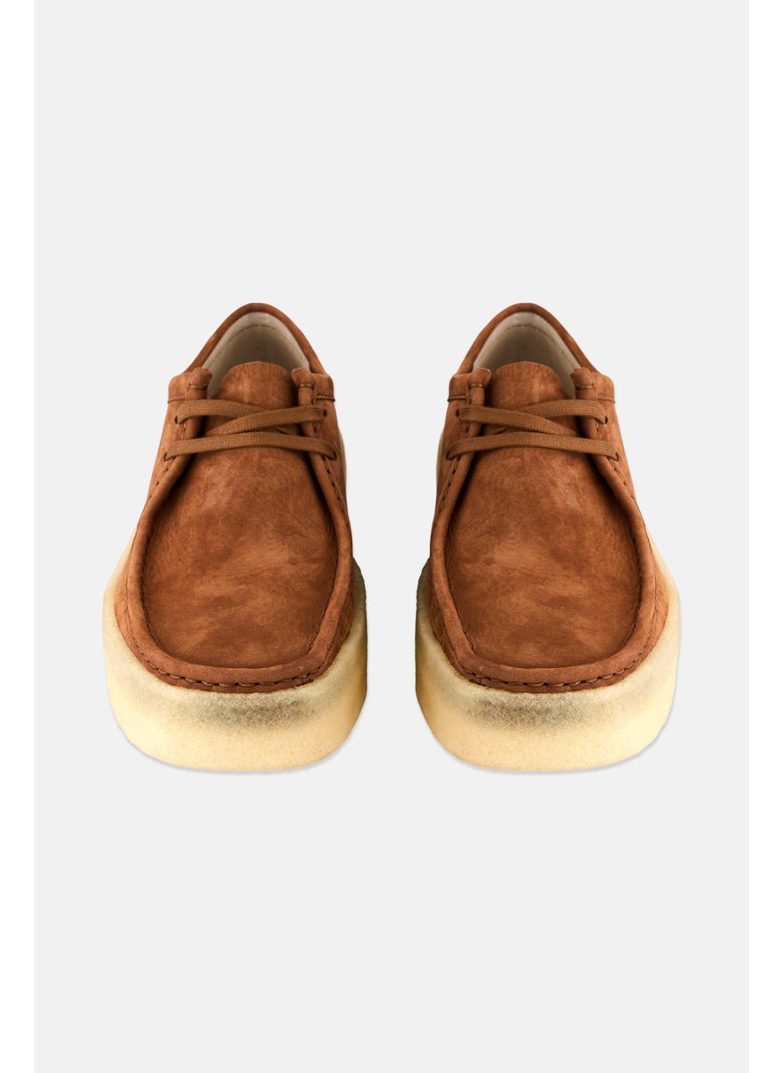 clarks Men Medium Wallabee Cup Lace Up Shoes, Dark Tan  - Image 4