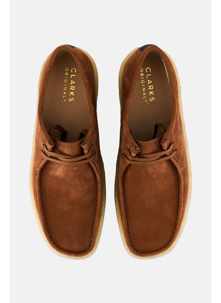 clarks Men Medium Wallabee Cup Lace Up Shoes, Dark Tan  - Image 3