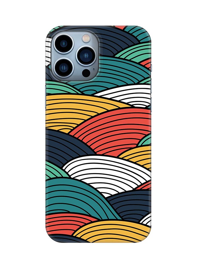 Case for Apple iPhone 14 Pro Max Slim Snap Classic Series Mobile Cover Hard PC Shield Matte Finish Print - Woven Colors