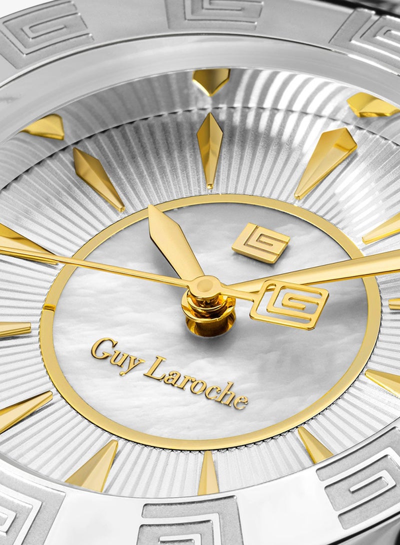 Guy Laroche Alex Watch for Women with Stainless Steel Bracelet 29 mm 5 Atm - Image 3