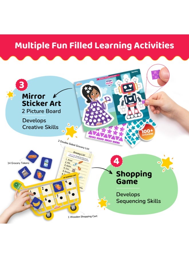 Smartivity Smart Play Box for Kids 4+ Years | 5-in-1 Learning Activity Kit | Educational Montessori Toy – Vocabulary, Matching, Counting & More | Fun Birthday Gift for Boys & Girls - Image 3
