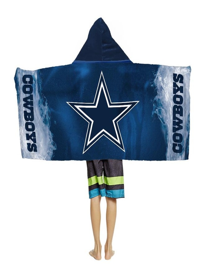 Northwest Dallas Cowboys NFL Charged Youth Hooded Towel 22x51 inches - Image 3