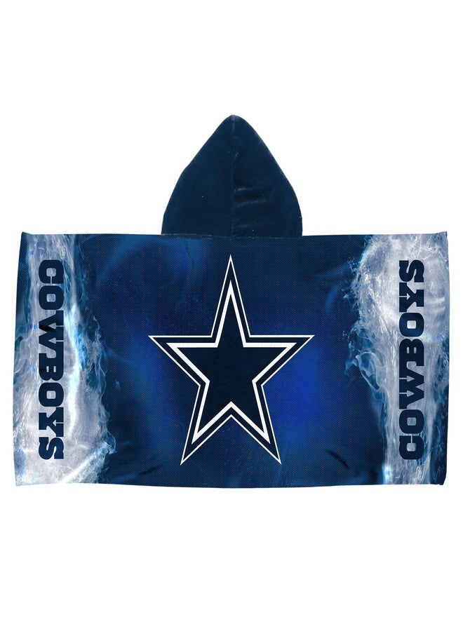 Northwest Dallas Cowboys NFL Charged Youth Hooded Towel 22x51 inches - Image 1