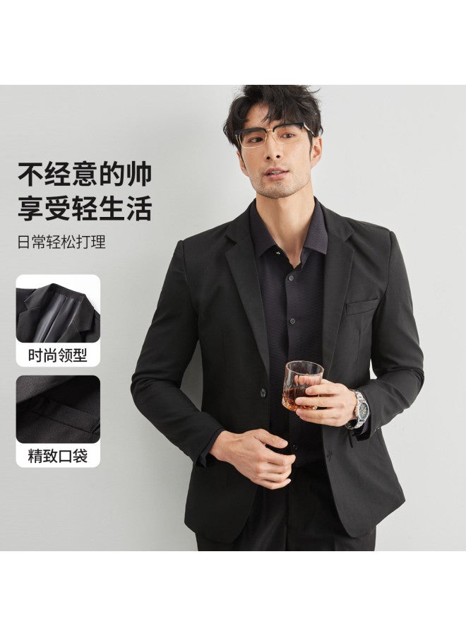 Fapai Men's Casual Business Versatile Solid Color Korean Style Men's Suit Jacket - Image 3