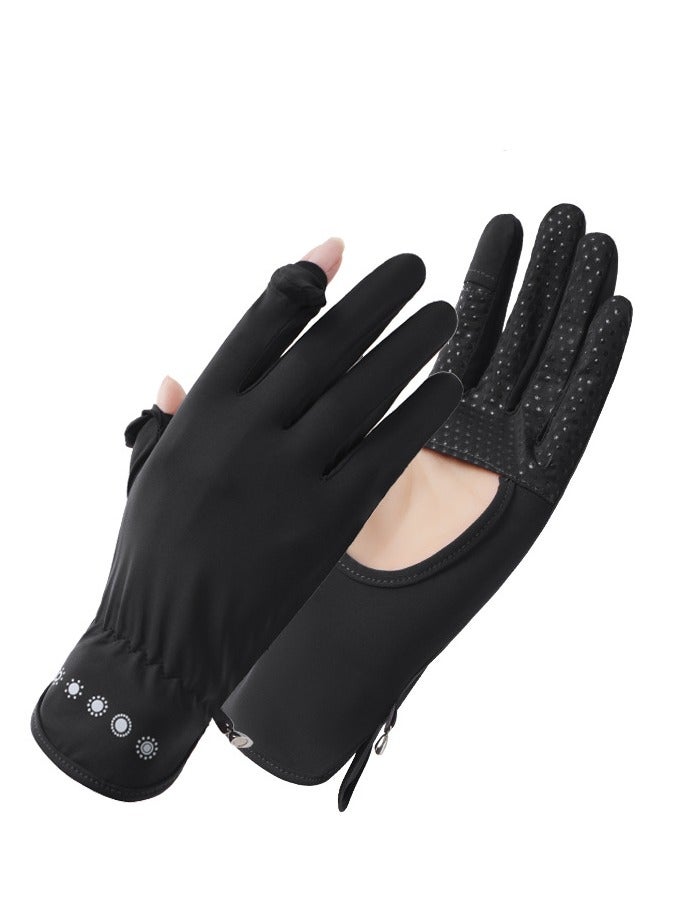 سي ال اس قفازات نسائية، قفازات قيادة، قفازات حماية من أشعة الشمس الصيفية غير قابلة للانزلاق - Image 1