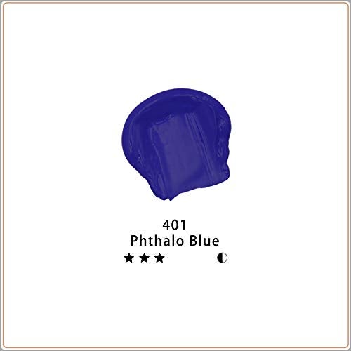 Artecho Blue Acrylic Paint, Phthalo Blue Paint (120ml / 4.05oz) Tubes, Art Craft Paints for Canvas, Rock, Stone, Wood, Fabric, Art Supplies - Image 2
